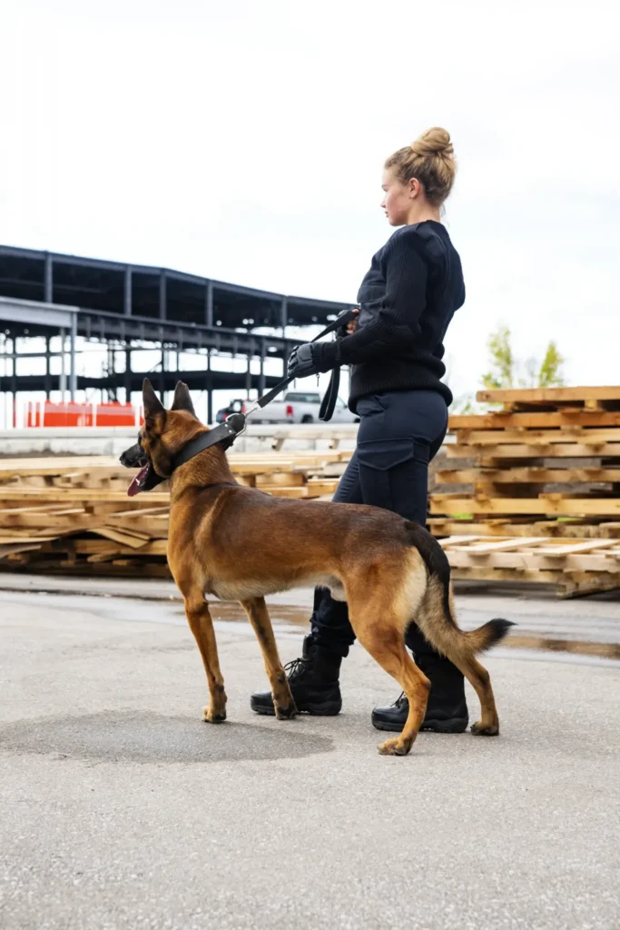 Süss Security - Objekt und Wachschutz - objekt wachschutz frau mit hund
