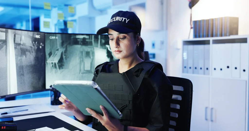 Suess - Startseite - objektschutz frau vor ueberwachungs monitoren